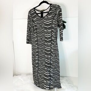 I’m in Love with Derek Women’s Black & White Large Dress!